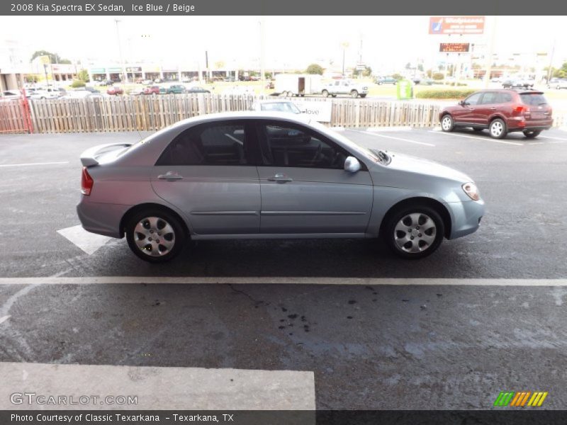 Ice Blue / Beige 2008 Kia Spectra EX Sedan