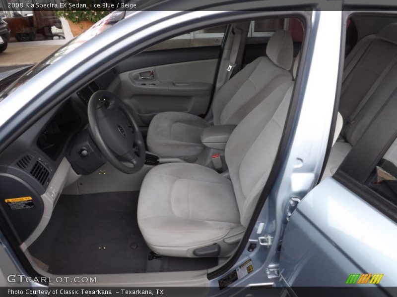 Ice Blue / Beige 2008 Kia Spectra EX Sedan