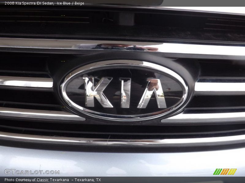 Ice Blue / Beige 2008 Kia Spectra EX Sedan