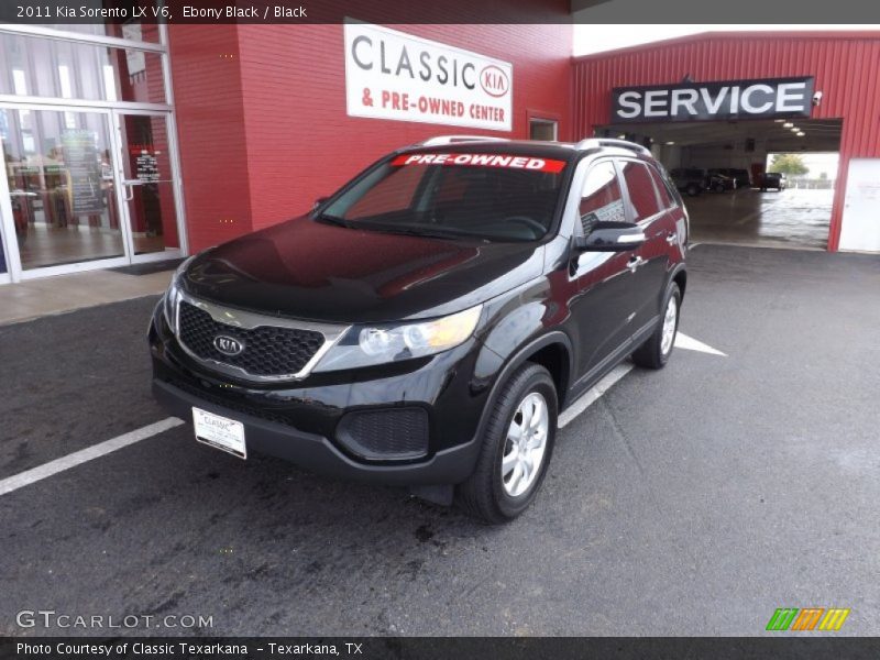 Ebony Black / Black 2011 Kia Sorento LX V6