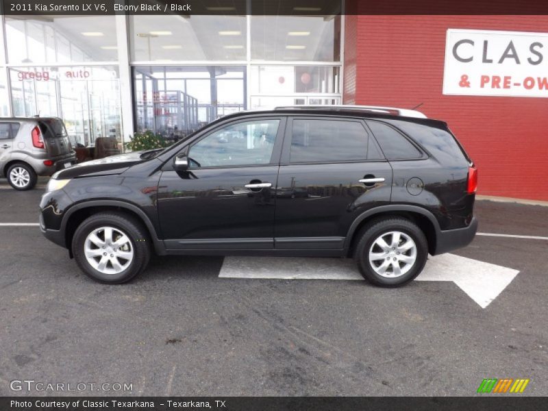 Ebony Black / Black 2011 Kia Sorento LX V6