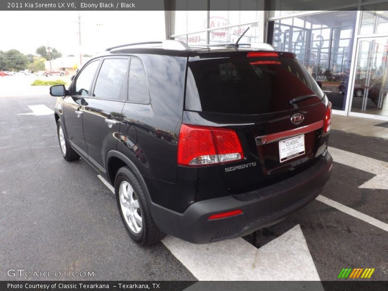 Ebony Black / Black 2011 Kia Sorento LX V6