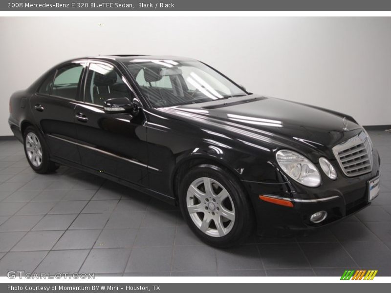 Black / Black 2008 Mercedes-Benz E 320 BlueTEC Sedan