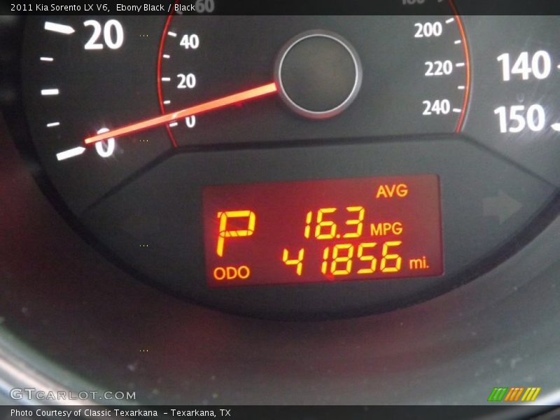 Ebony Black / Black 2011 Kia Sorento LX V6