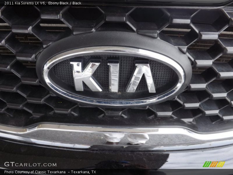 Ebony Black / Black 2011 Kia Sorento LX V6