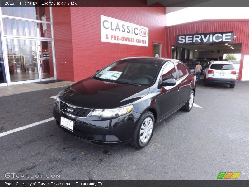 Ebony Black / Black 2013 Kia Forte EX