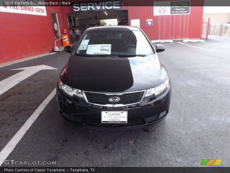 Ebony Black / Black 2013 Kia Forte EX