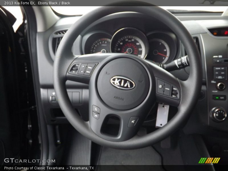 Ebony Black / Black 2013 Kia Forte EX