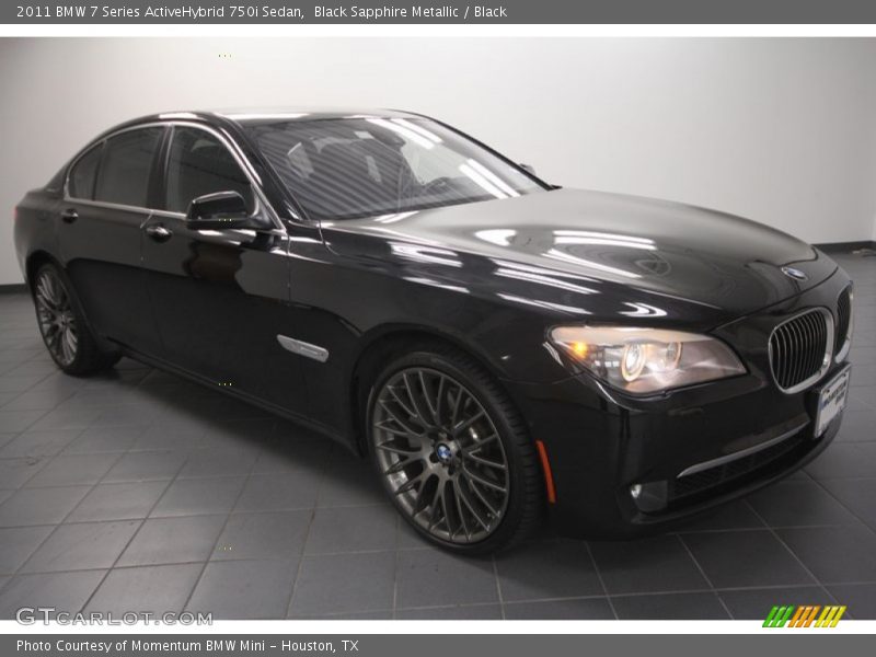 Black Sapphire Metallic / Black 2011 BMW 7 Series ActiveHybrid 750i Sedan