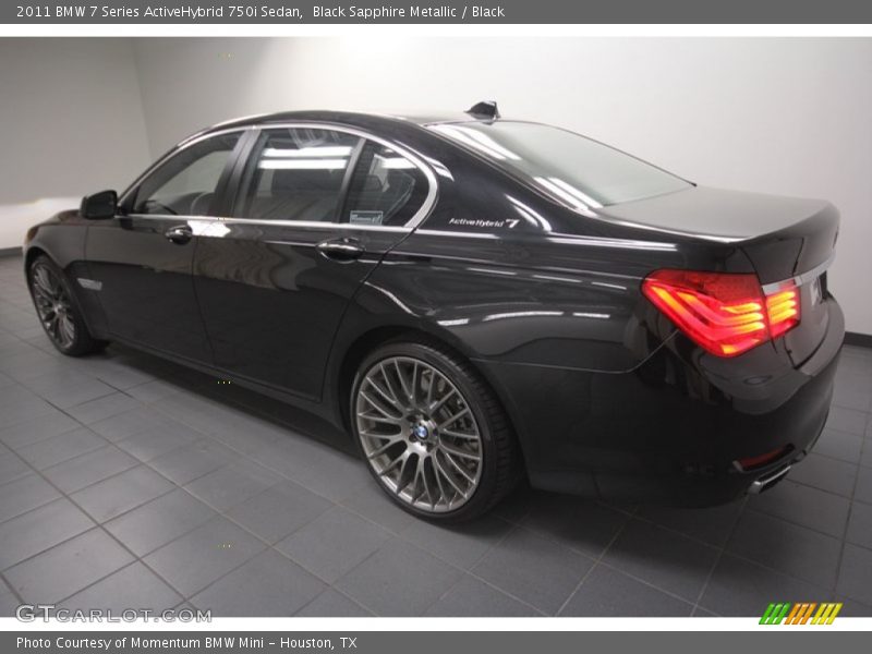 Black Sapphire Metallic / Black 2011 BMW 7 Series ActiveHybrid 750i Sedan