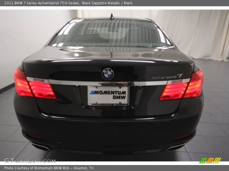 Black Sapphire Metallic / Black 2011 BMW 7 Series ActiveHybrid 750i Sedan