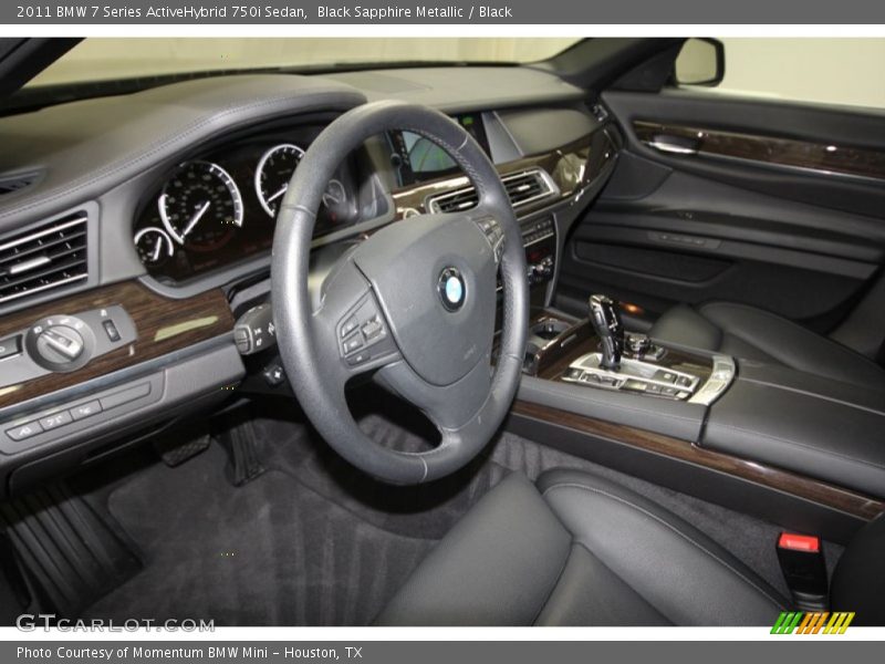 Black Interior - 2011 7 Series ActiveHybrid 750i Sedan 