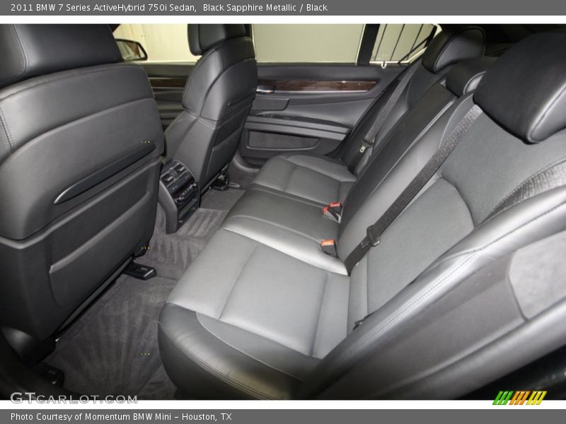 Rear Seat of 2011 7 Series ActiveHybrid 750i Sedan