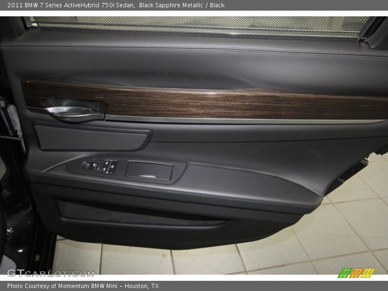 Black Sapphire Metallic / Black 2011 BMW 7 Series ActiveHybrid 750i Sedan