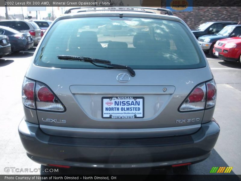 Mineral Green Opalescent / Ivory 2002 Lexus RX 300 AWD