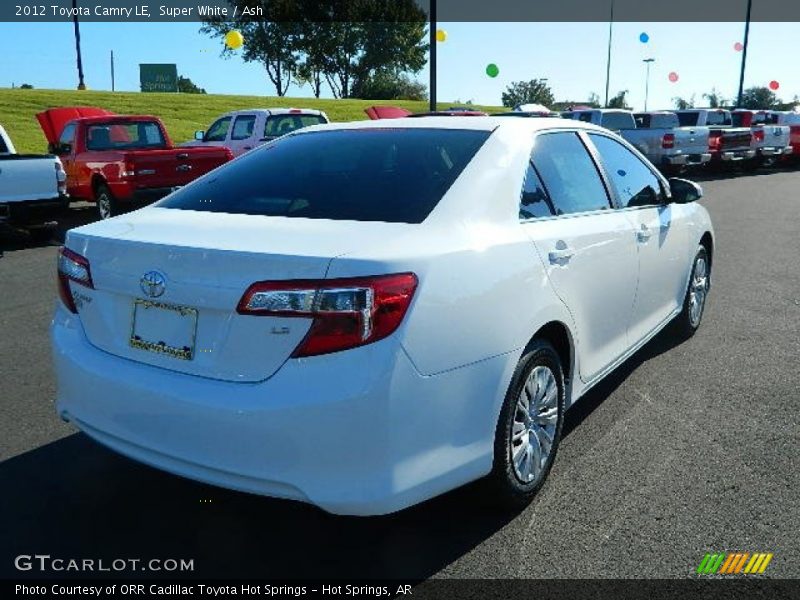 Super White / Ash 2012 Toyota Camry LE