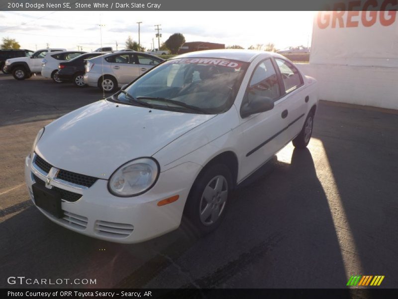 Stone White / Dark Slate Gray 2004 Dodge Neon SE