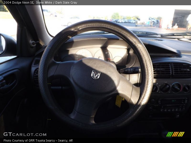Stone White / Dark Slate Gray 2004 Dodge Neon SE