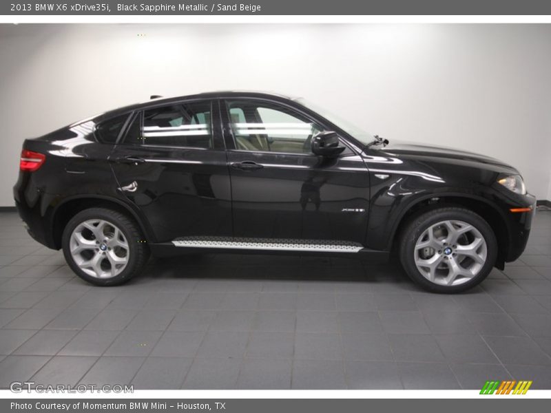 Black Sapphire Metallic / Sand Beige 2013 BMW X6 xDrive35i