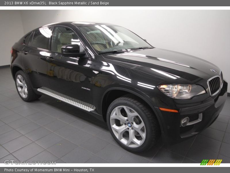 Black Sapphire Metallic / Sand Beige 2013 BMW X6 xDrive35i