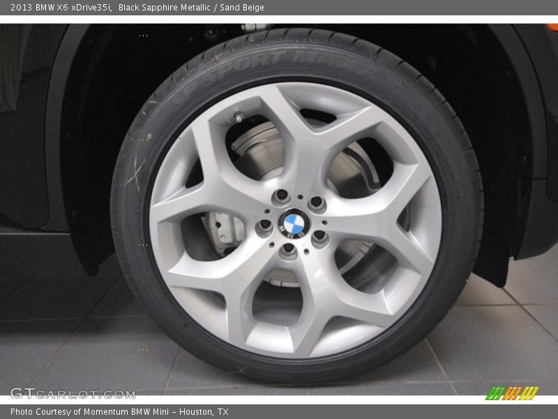 Black Sapphire Metallic / Sand Beige 2013 BMW X6 xDrive35i