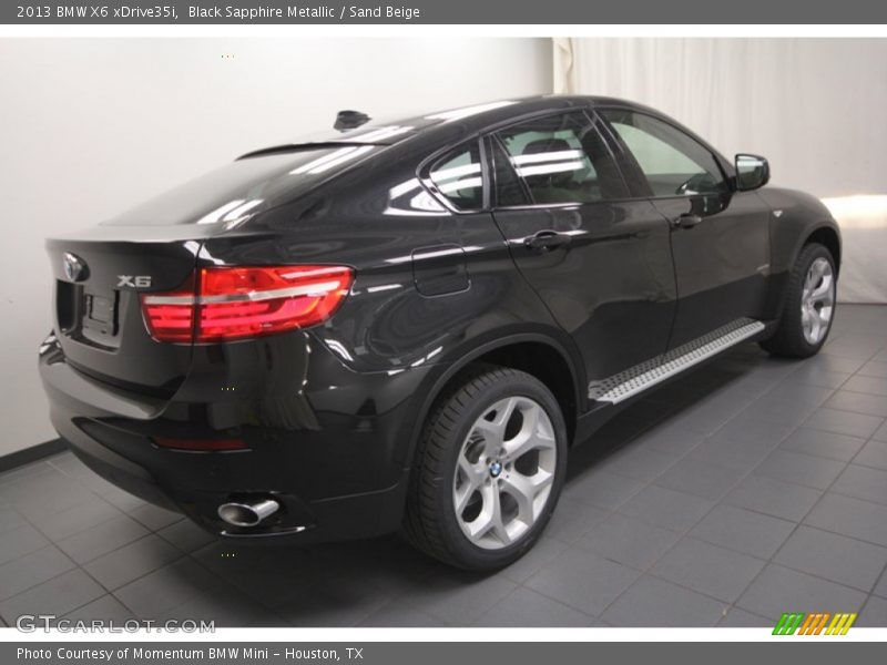 Black Sapphire Metallic / Sand Beige 2013 BMW X6 xDrive35i