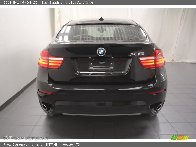 Black Sapphire Metallic / Sand Beige 2013 BMW X6 xDrive35i