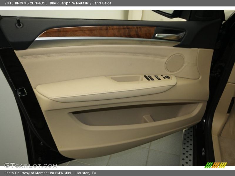 Black Sapphire Metallic / Sand Beige 2013 BMW X6 xDrive35i