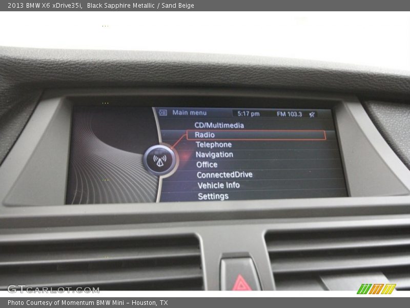 Black Sapphire Metallic / Sand Beige 2013 BMW X6 xDrive35i