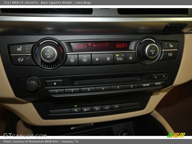 Black Sapphire Metallic / Sand Beige 2013 BMW X6 xDrive35i