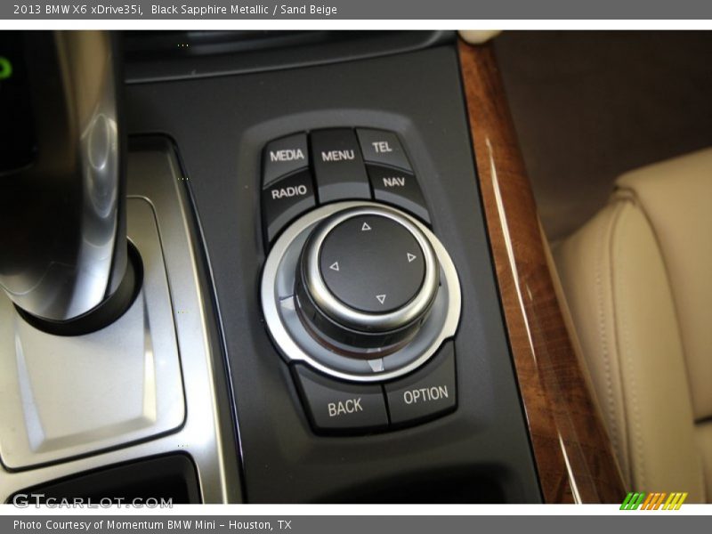 Black Sapphire Metallic / Sand Beige 2013 BMW X6 xDrive35i