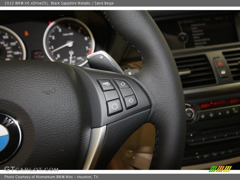 Black Sapphire Metallic / Sand Beige 2013 BMW X6 xDrive35i
