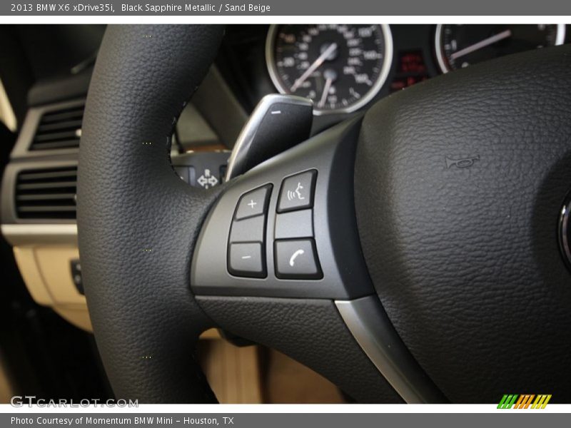 Black Sapphire Metallic / Sand Beige 2013 BMW X6 xDrive35i