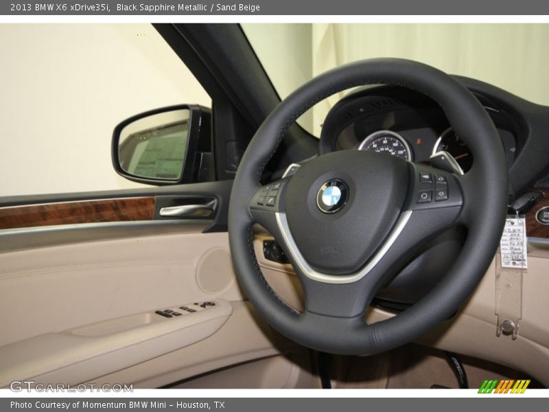 Black Sapphire Metallic / Sand Beige 2013 BMW X6 xDrive35i