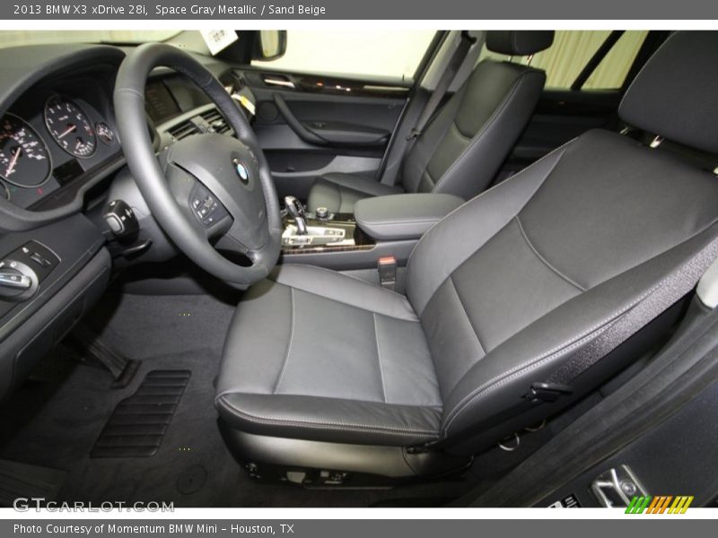 Space Gray Metallic / Sand Beige 2013 BMW X3 xDrive 28i