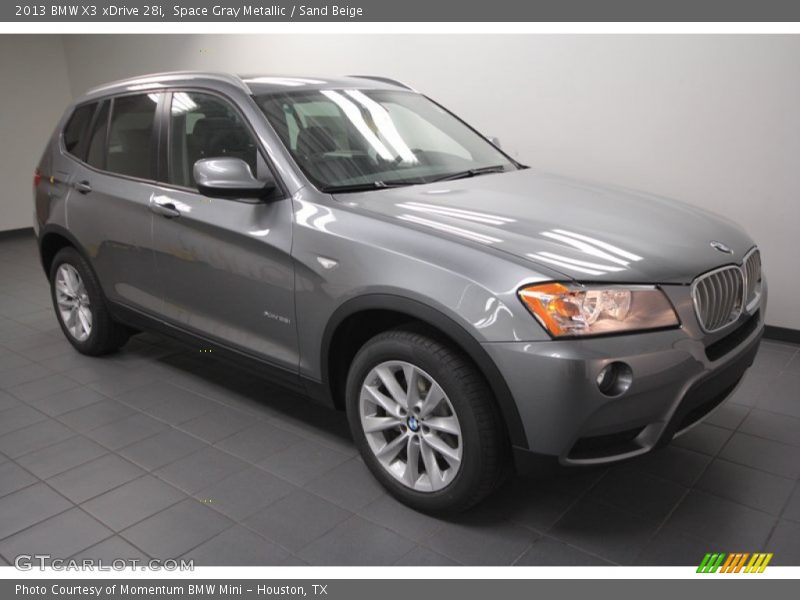 Space Gray Metallic / Sand Beige 2013 BMW X3 xDrive 28i