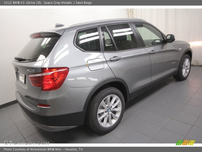 Space Gray Metallic / Sand Beige 2013 BMW X3 xDrive 28i