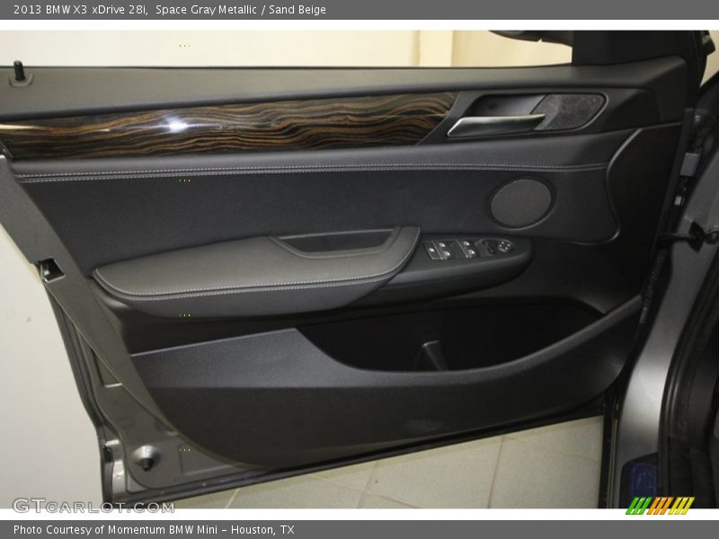 Space Gray Metallic / Sand Beige 2013 BMW X3 xDrive 28i