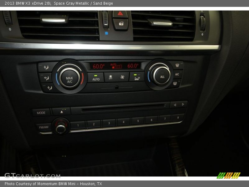 Space Gray Metallic / Sand Beige 2013 BMW X3 xDrive 28i