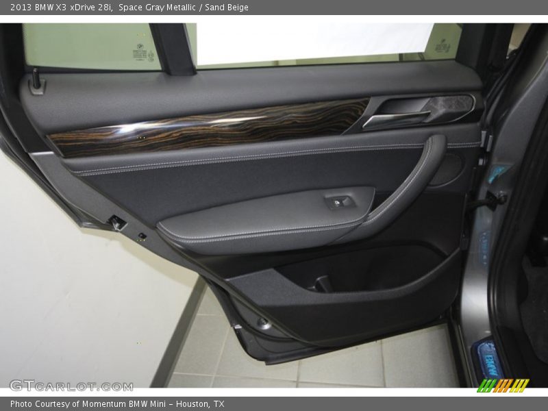 Space Gray Metallic / Sand Beige 2013 BMW X3 xDrive 28i