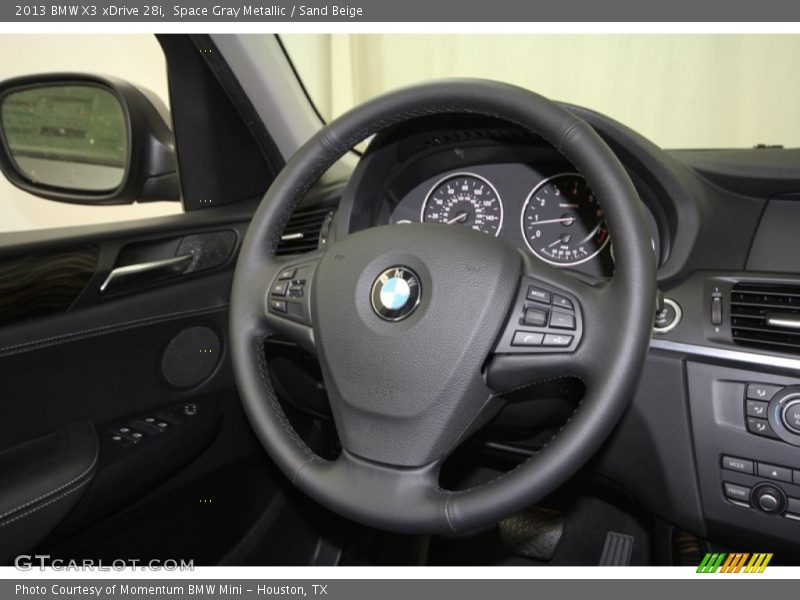 Space Gray Metallic / Sand Beige 2013 BMW X3 xDrive 28i