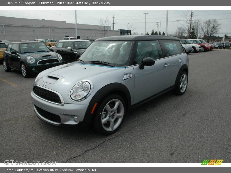 Pure Silver Metallic / Black/Grey 2009 Mini Cooper S Clubman