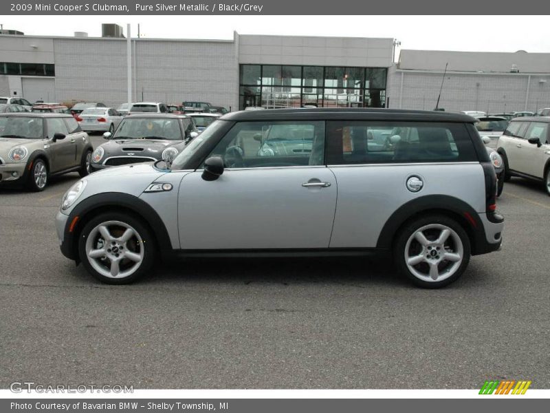 Pure Silver Metallic / Black/Grey 2009 Mini Cooper S Clubman
