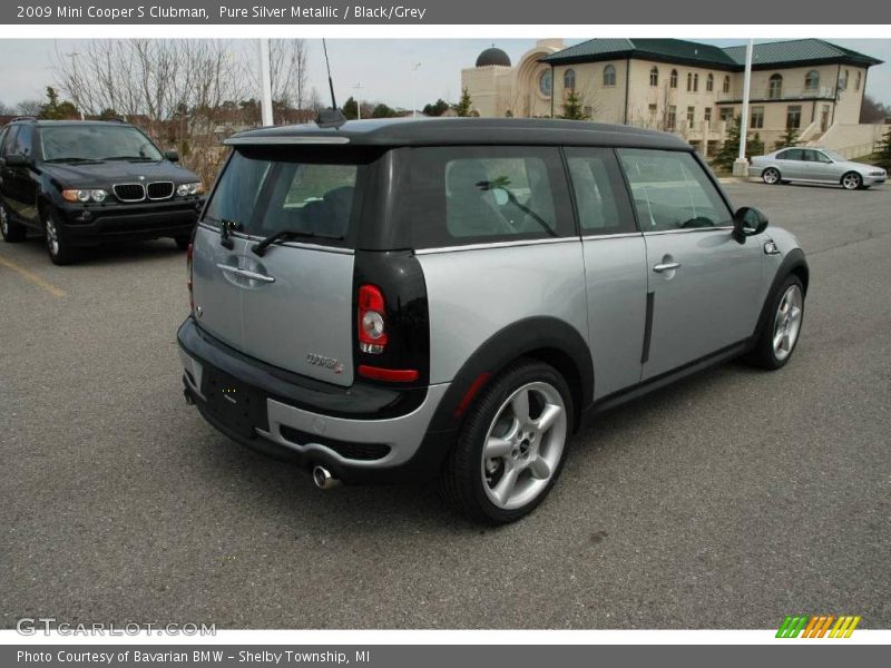Pure Silver Metallic / Black/Grey 2009 Mini Cooper S Clubman