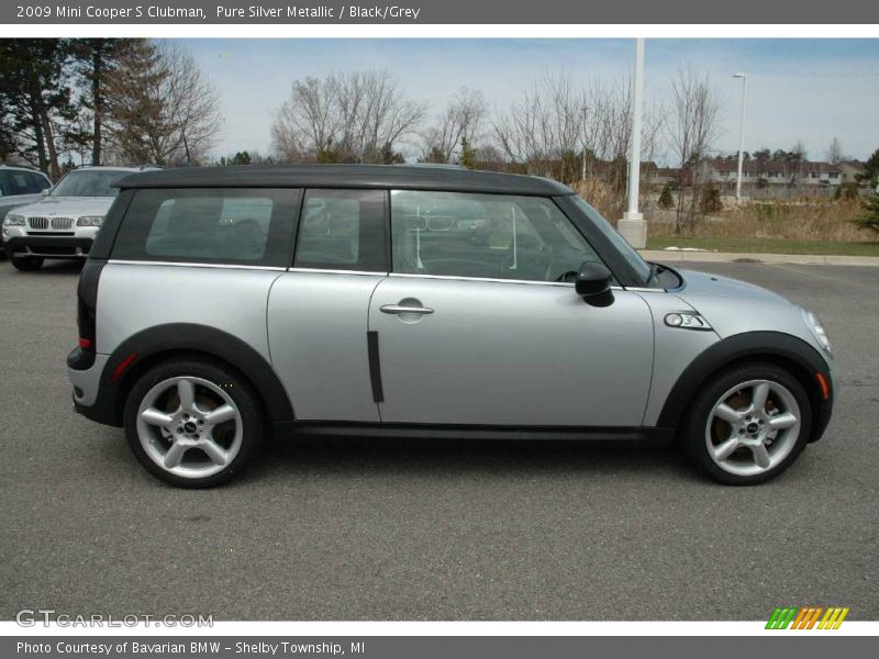 Pure Silver Metallic / Black/Grey 2009 Mini Cooper S Clubman