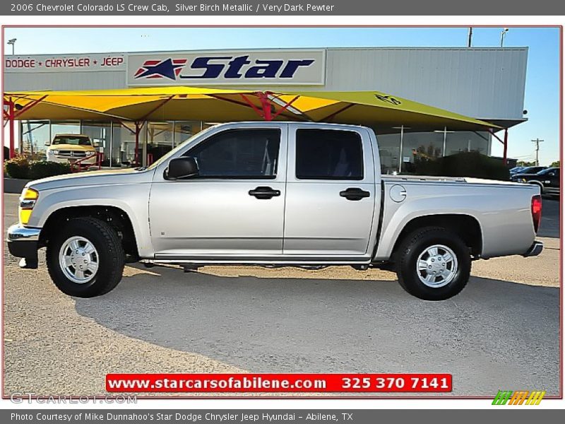 Silver Birch Metallic / Very Dark Pewter 2006 Chevrolet Colorado LS Crew Cab