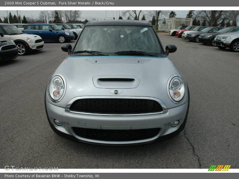 Pure Silver Metallic / Black/Grey 2009 Mini Cooper S Clubman