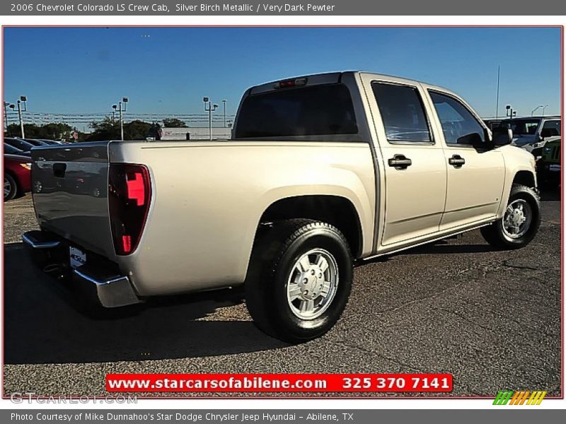 Silver Birch Metallic / Very Dark Pewter 2006 Chevrolet Colorado LS Crew Cab