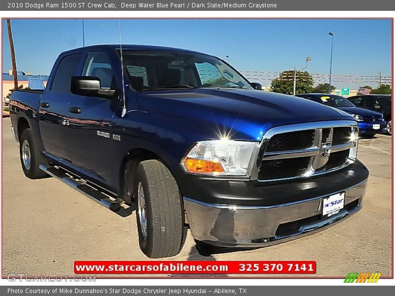 Deep Water Blue Pearl / Dark Slate/Medium Graystone 2010 Dodge Ram 1500 ST Crew Cab