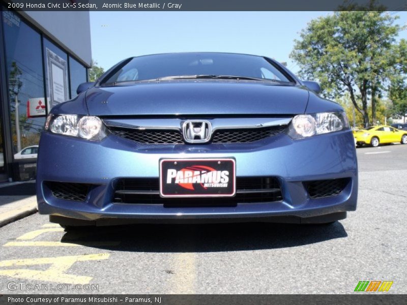 Atomic Blue Metallic / Gray 2009 Honda Civic LX-S Sedan